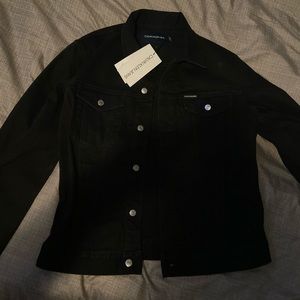 Black jean jacket Calvin Klein Brand New